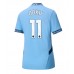 Maillot de foot Manchester City Jeremy Doku #11 Domicile vêtements Femmes 2024-25 Manches Courtes